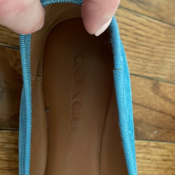 Coach blue suede flats size 9 - Picture 3 of 7